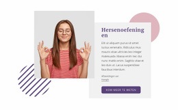 Hersenoefeningen - Ultieme Website-Mockup