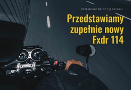 Projekt Strony Internetowej Nowoczesny Motocykl Na Dowolne Urządzenie
