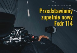 Nowoczesny Motocykl Szablon Projektu