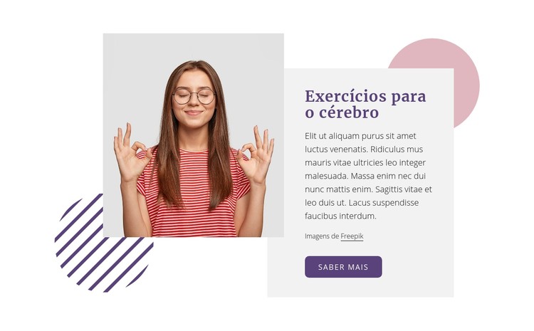 Exercícios para o cérebro Template CSS