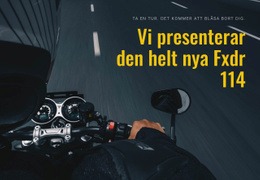 Modern Motorcykel - Enkel Webbplatsmall