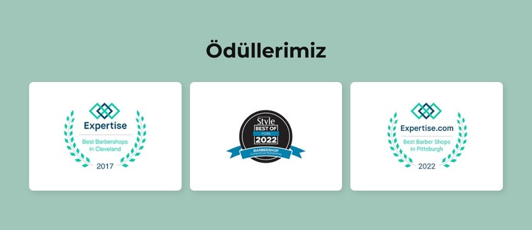 Berber ödülleri CSS Şablonu