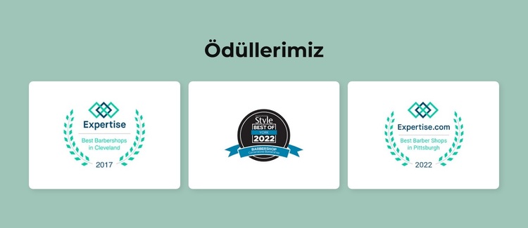 Berber ödülleri WordPress Teması