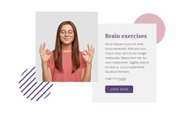 Brain Exercises - Beautiful Website Design