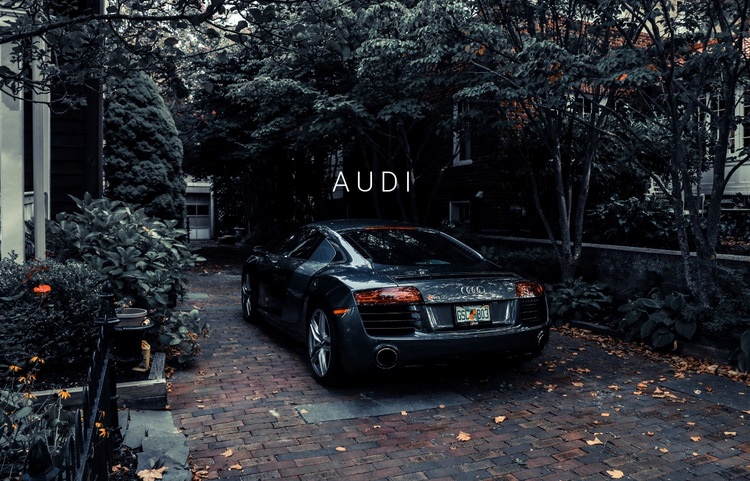 Coche Audi Maqueta de sitio web