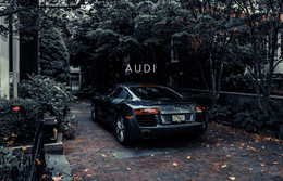 Coche Audi: Plantilla De Sitio Web Adaptable