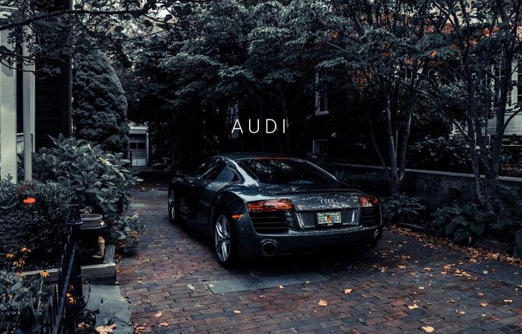 Voiture Audi Page de destination