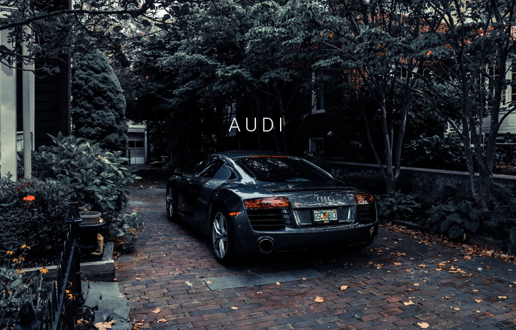 Audi car One Page Template