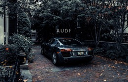 Audi Bil - Design HTML Page Online