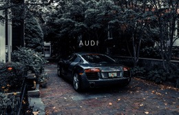 Audi Araba - Özel Tek Sayfalık Şablon