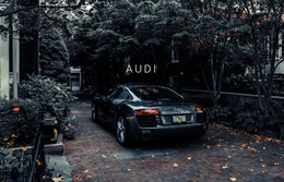 Awesome Website Design For Audi Car