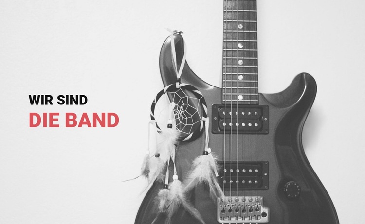 Wir sind die Band HTML Website Builder