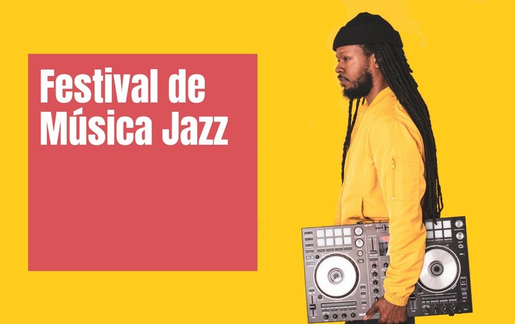 Festival de música jazz Creador de sitios web HTML