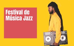 Festival De Música Jazz - Arrastrar Y Soltar Una Plantilla De Página