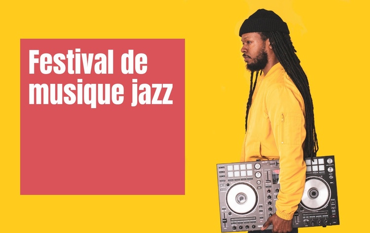 Festival de musique jazz Créateur de site Web HTML