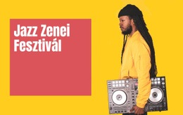 Jazz Zenei Fesztivál - HTML-Sablon Letöltése