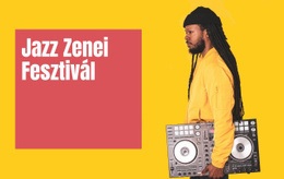 Jazz Zenei Fesztivál - Egyedi Webhelytervezés