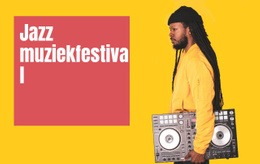 Jazz Muziekfestival - Aangepast Websiteontwerp