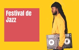 Festival De Jazz - Modelo Para Adicionar Elementos À Página