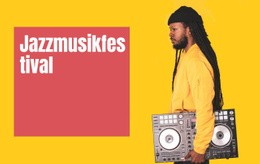 Jazzmusikfestival - Mall För Att Lägga Till Element På Sidan