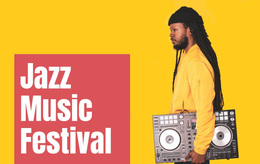 Jazz Music Festival - Beautiful Web Page Design