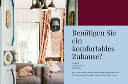 Komfortables Zuhause – Fertiges Website-Design