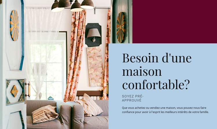 Maison confortable Créateur de site Web HTML