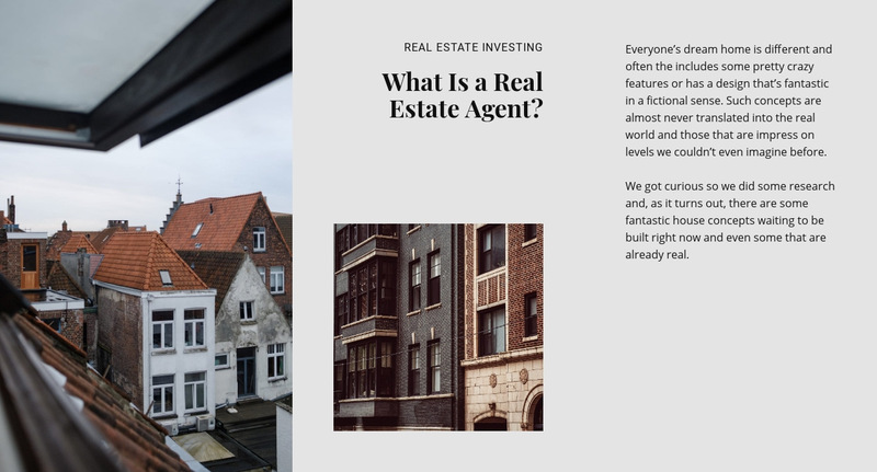 Luxury real estate firm Wix Template Alternative