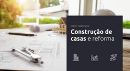 Design De Site Incrível Para Construção E Reforma De Casas