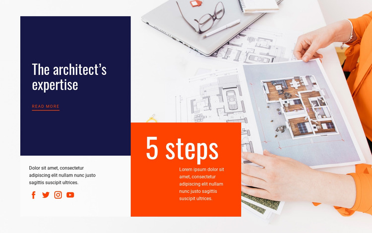 Architectural  expertise Website Mockup