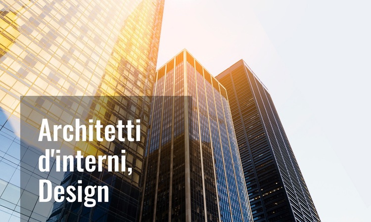 Progettazione per edifici a più piani Costruttore di siti web HTML