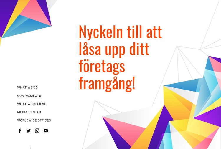 Lås upp din potential för framgång HTML-mall