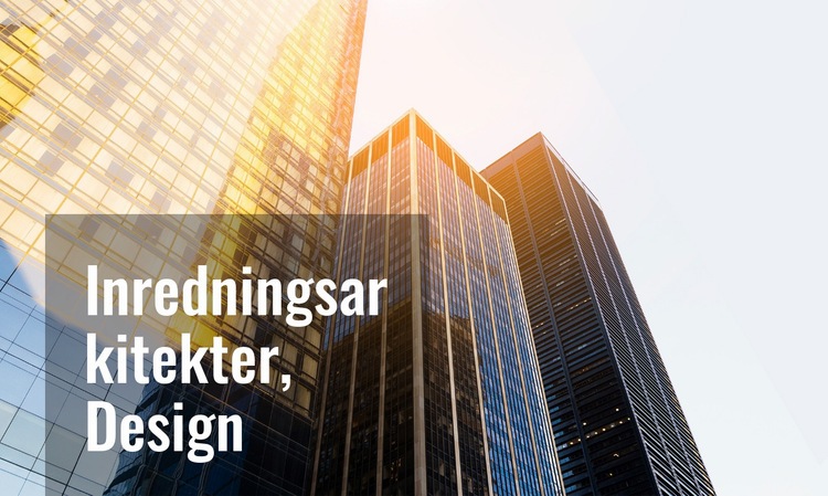 Design för byggnader i flera våningar WordPress -tema