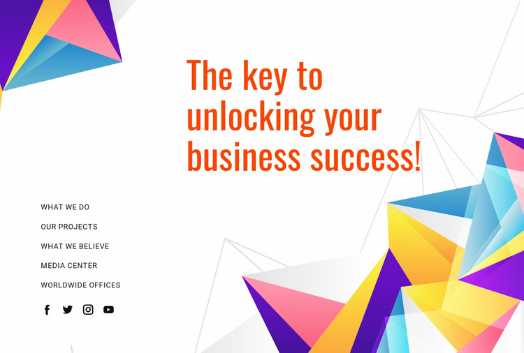 Unlocking your potential for success Website Template