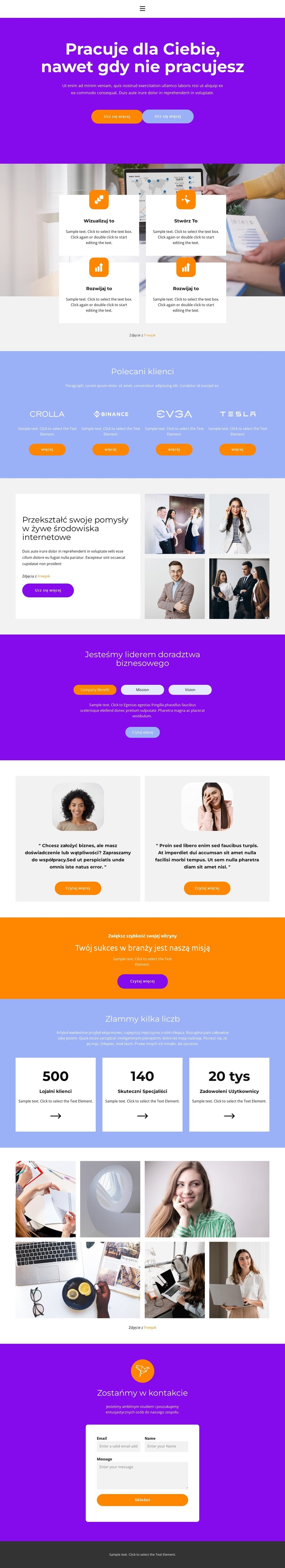 Analityka rynku Szablon CSS