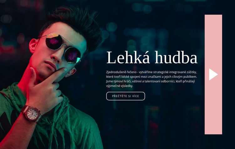 Lehký hudební styl Šablona CSS