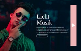 Leichter Musikstil - Website-Prototyp