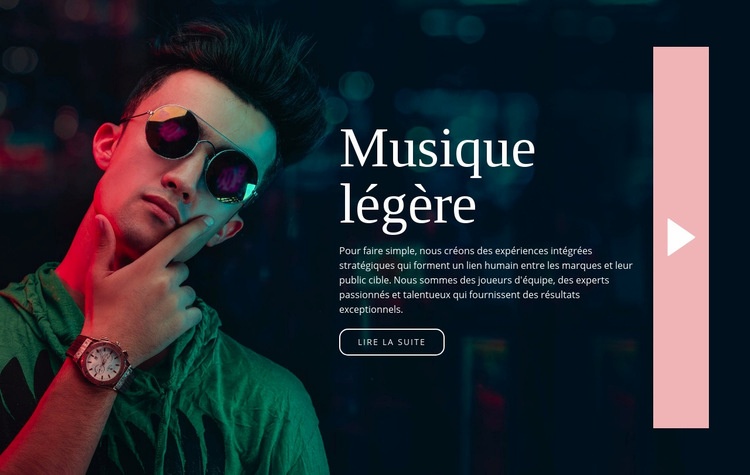 Style de musique légère Modèle Joomla