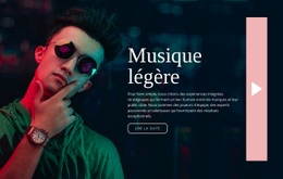 Style De Musique Légère - Modèle D'Une Page