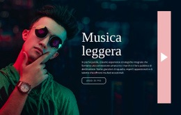 Bootstrap HTML Per Stile Musicale Leggero