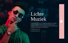 Lichte Muziekstijl - Multifunctionele Websitebouwer