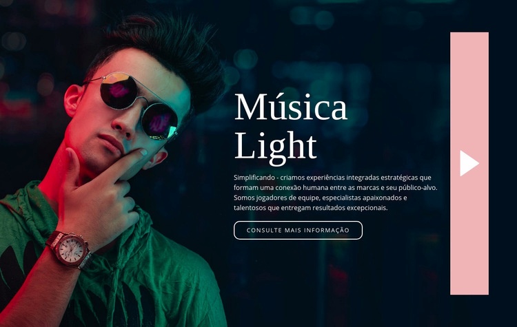 Estilo de música leve Tema WordPress