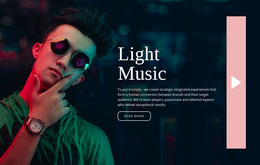 Light Music Style - Website Prototype