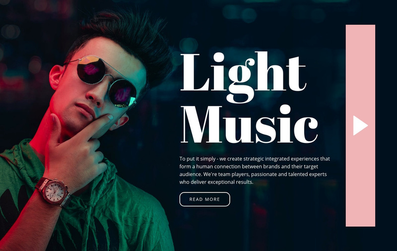 Light music style Wix Template Alternative