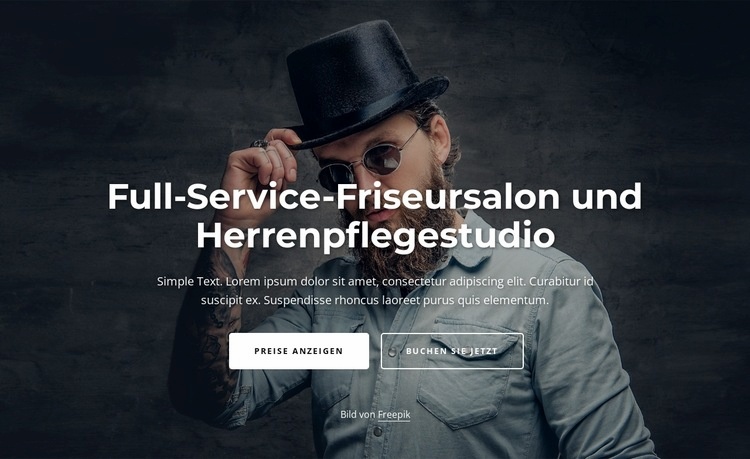 Full-Service-Pflegestudio HTML Website Builder