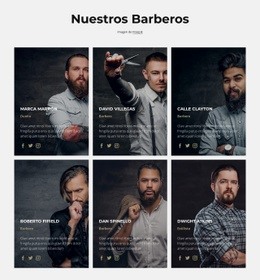 Nuestros Barberos: Página De Destino Moderna
