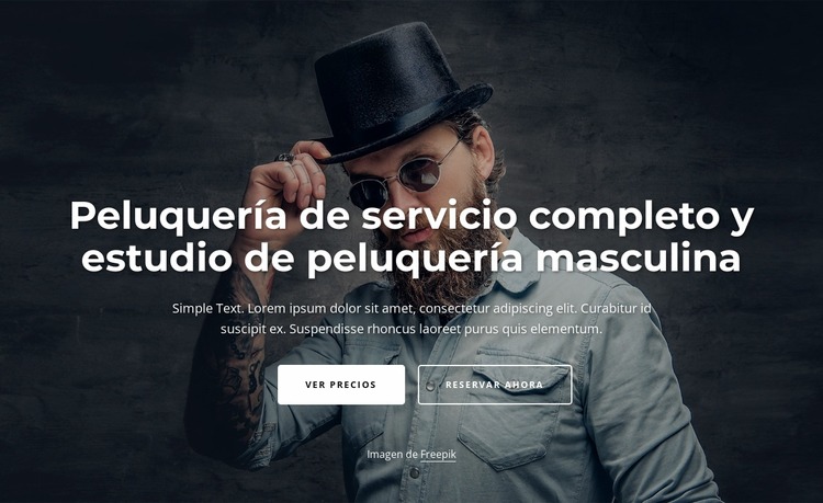 Estudio de peluquería con servicio completo Plantilla Joomla