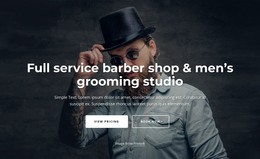 Full Service Grooming Studio - Landing Page Template