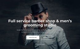 Full Service Grooming Studio - Single Page HTML5 Template