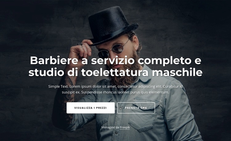 Studio di toelettatura a servizio completo Modelli di Website Builder